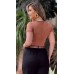 034526 - Blusa Manga Curta Estampa em Silk